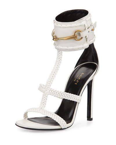 gucci ursula braided leather sandal white|Gucci 'ursula' Braided Flat Sandal (women) In Off White .